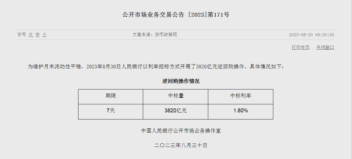 央行最新出手！