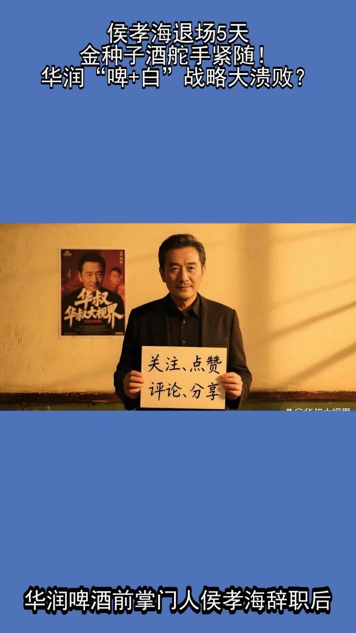 侯孝海退场的华润啤酒：高端化难阻营利双降，百亿豪赌白酒迎行业深度调整