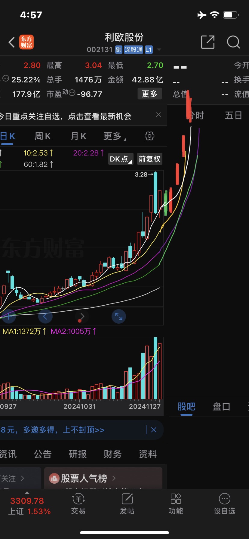 科力股份龙虎榜数据（6月12日）